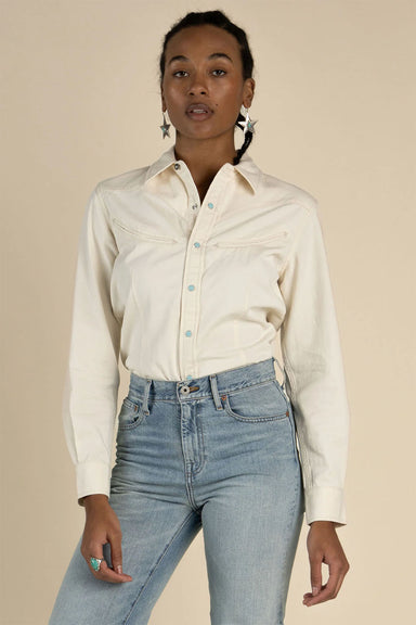 Sendero - Yoakam Pearl Snap - Ecru - Front