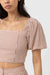 Rhythm - LOLA CHECK SS TOP - Clay - Detail