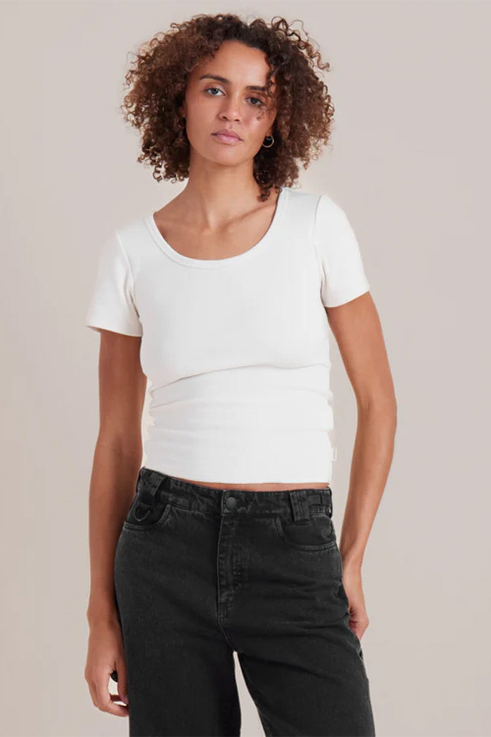 Roark - Wind Worn Tee - Off White - Front