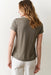 Marine Layer Tried & True Crew Tee in Faded Olive — Back view
