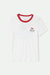 Brixton - Leisure Activity Fitted Crew Tee - White - Flatlay