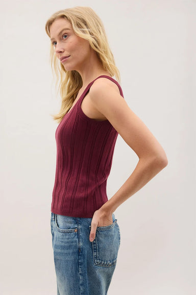 Richer Poorer - Monica Tank - Burgundy - Side