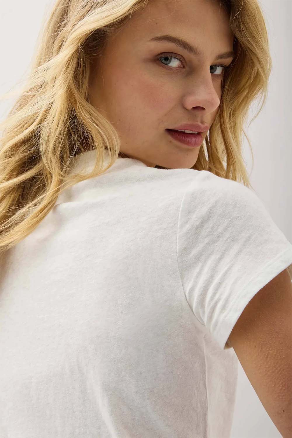 Richer Poorer - Vintage Jersey SS Tee - White - Back Detail