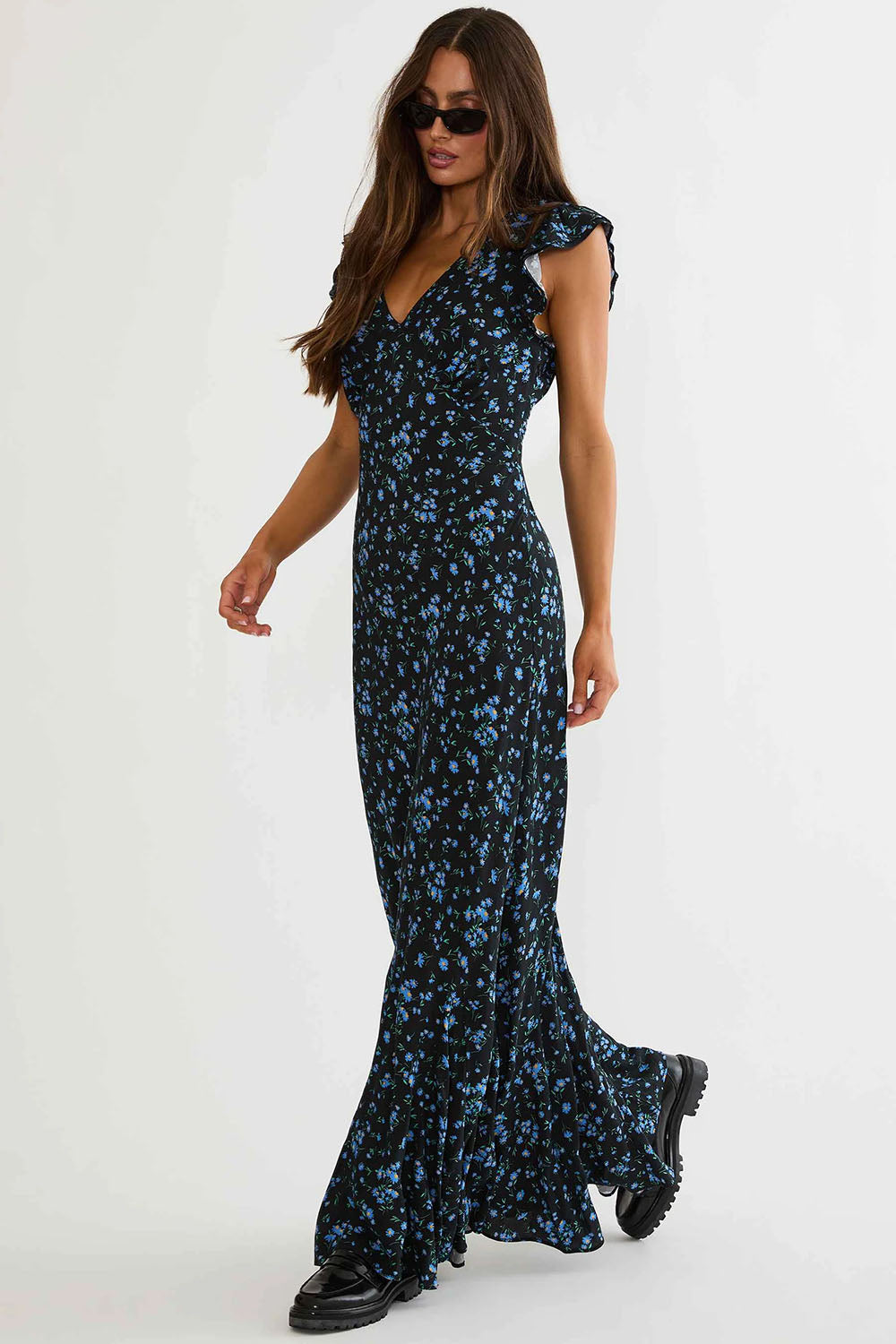 Beach Riot - Elodie Dress - Wild Bluebell - Styled