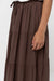 Rhythm - Classic Tiered Maxi Skirt - Chocolate - Detail