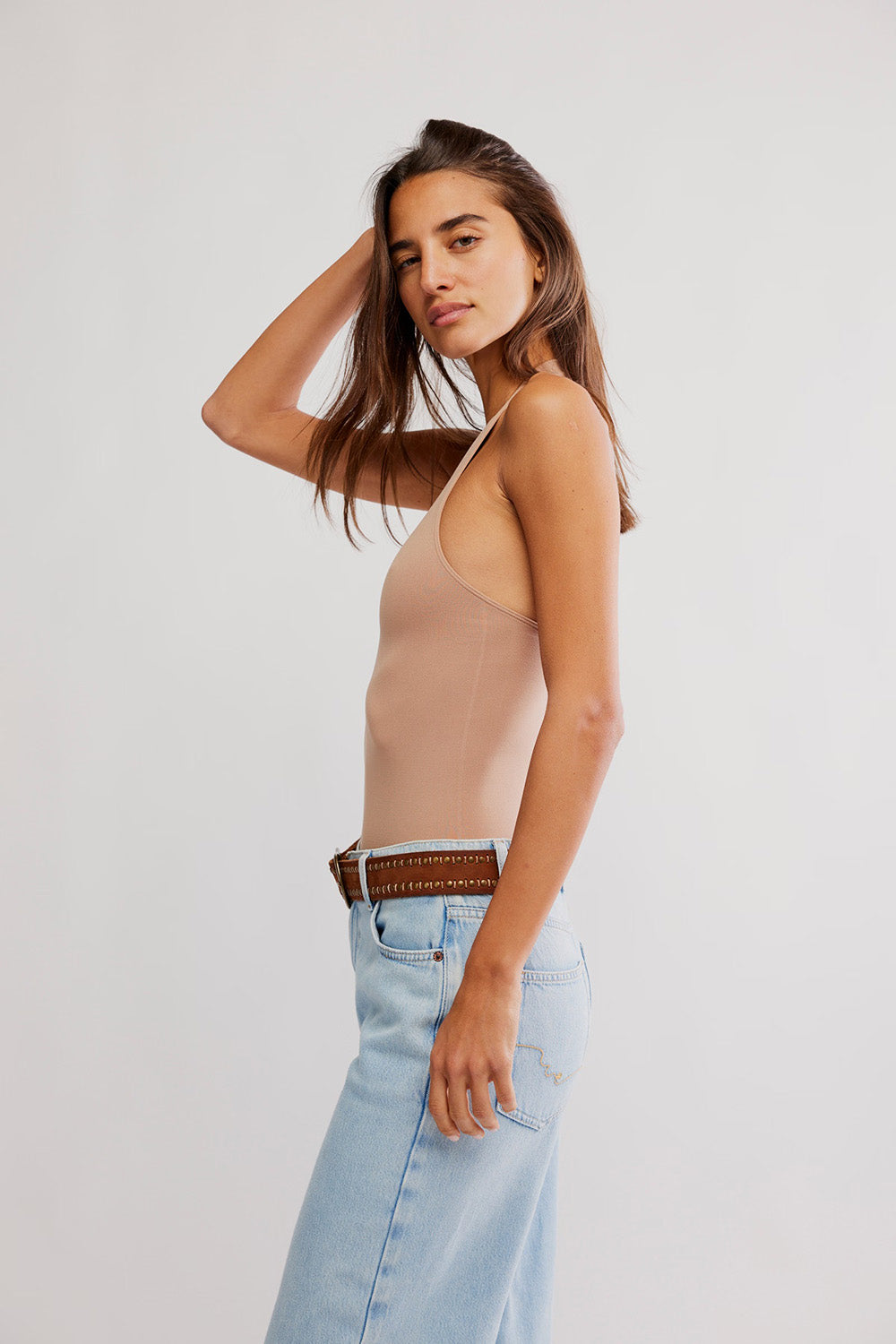 Free People - So Sleek Cami - Tawny Birch - Side