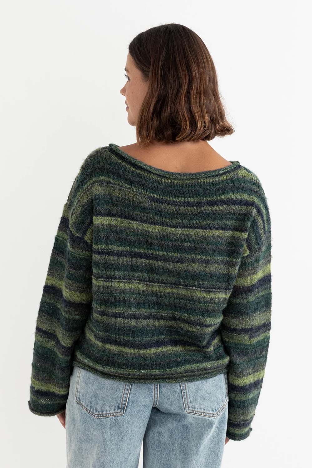 Rhythm - Baklava Knit - Olive - Back