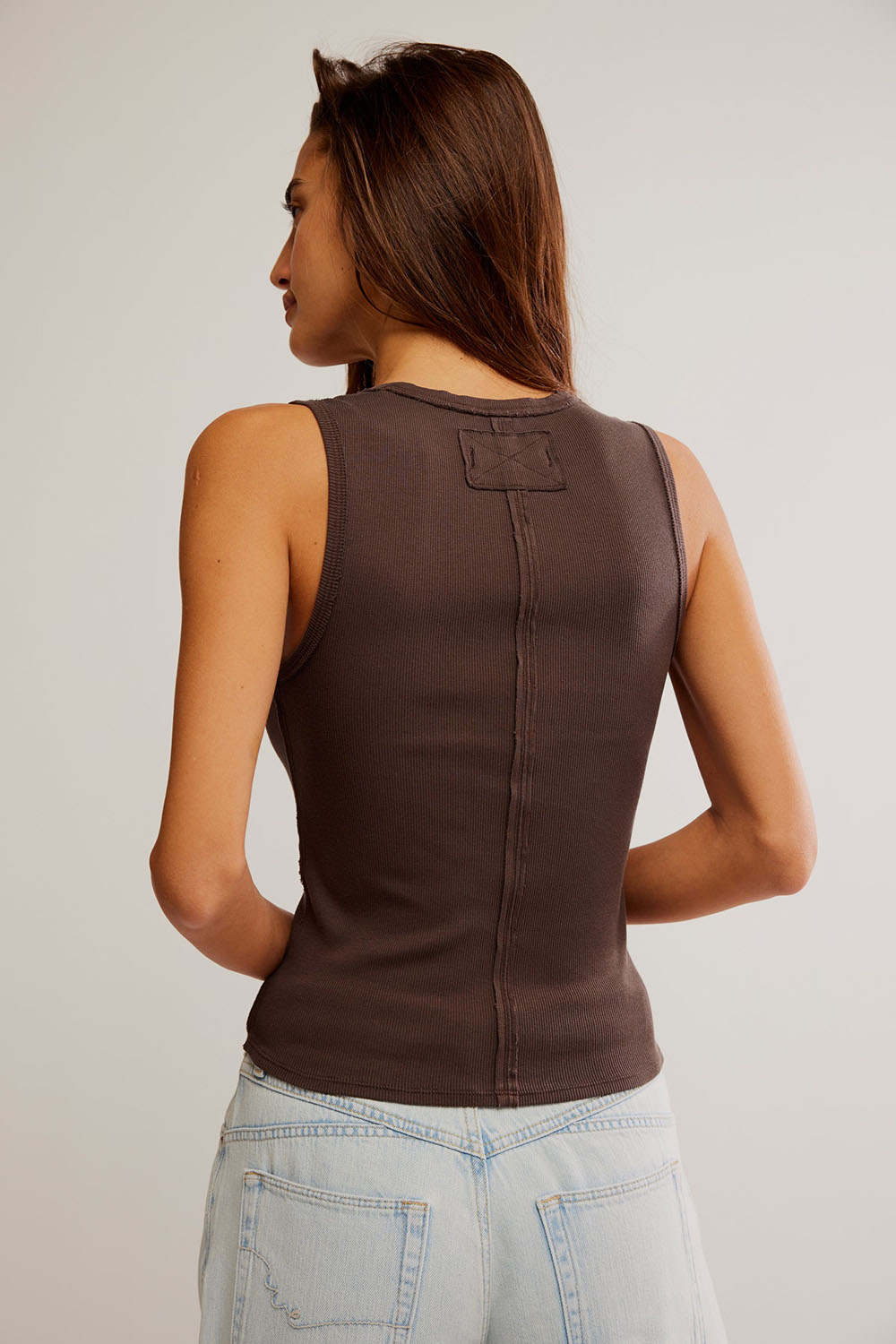 Free People - Neria Tank - Double Espresso - Back