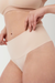 spanx undie-tectable thong in oat front view