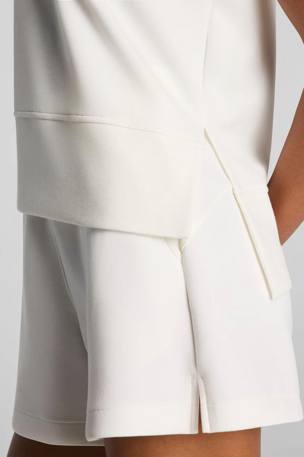 spanx airessentials crewneck tee powder detail