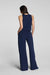 spanx airessentials french rib jumpsuit timeless navy back