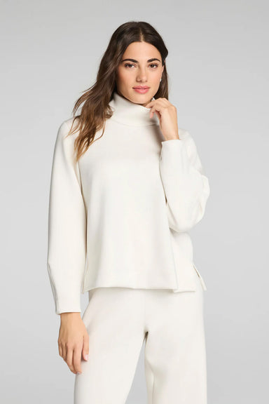 spanx airessentials luxe turtleneck ivory front