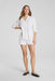 spanx airessentials oversized button down powder 