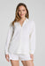 spanx airessentials oversized button down powder front