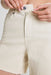 spanx authentic 360 raw hem jean short alabaster front detail