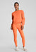 spanx cotton fleece crewneck persimmon