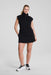 spanx cotton fleece skort very black