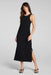 spanx french rib maxi dress very black front
