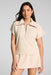 spanx french rib ss half zip toasted coconut front
