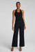 spanx ribbed knit halter top very black 