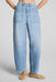 spanx utility barrel leg jeans seaside blue front