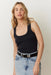 Marine Layer - Lexi Rib Sun-In Tank - Faded Black - Front