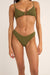 Rhythm - Isla Rib Holiday Pant - Ivy - Front