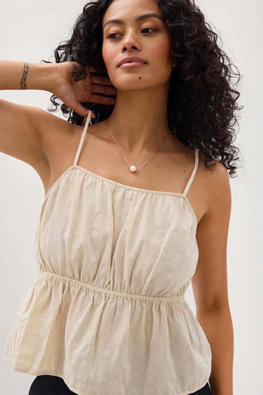 Richer Poorer - Isabella Tank - Oat Milk - Front
