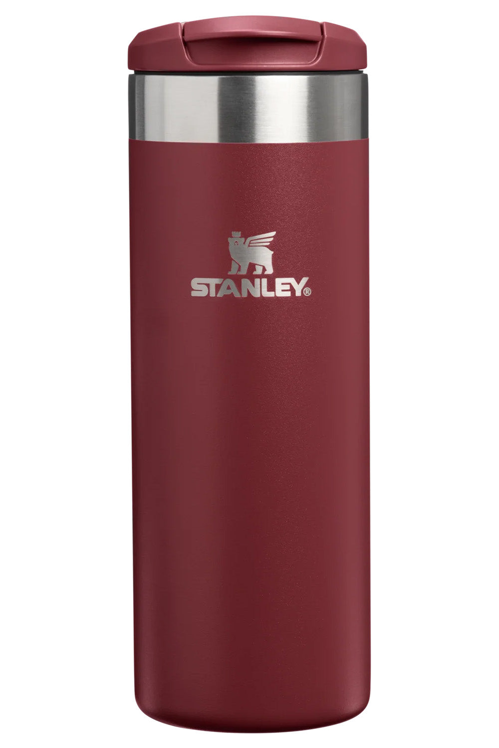 stanley the aerolight transit 16oz bottle cranberry front