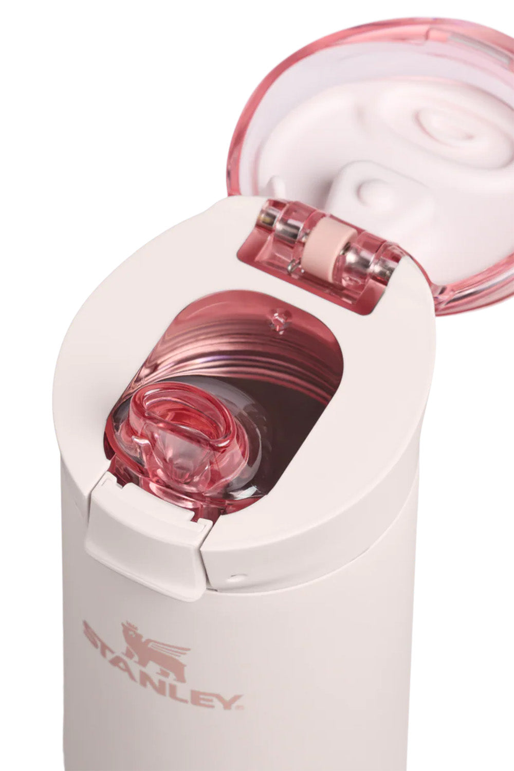 stanley the flowstate spring 20oz bottle rose quartz detail