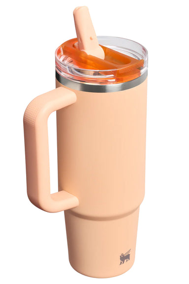 stanley the quencher protour flip straw 30oz orange sherbet back