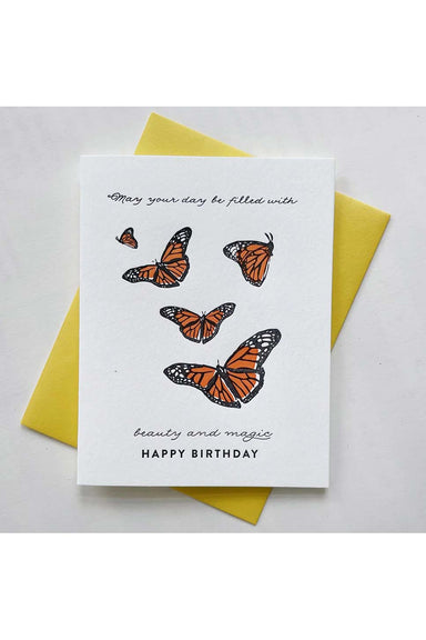 steel petal press magic butterfly birthday card