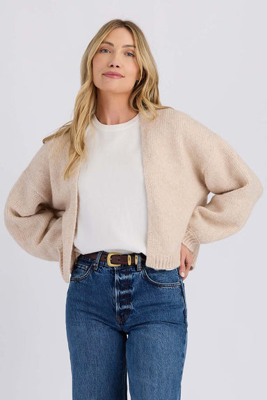 Stitches & Stripes Giada Cardigan in Cream — Front view