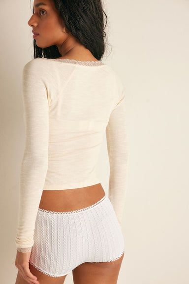 Free People - A Little Bit Layering Cami - Toasted Eggnog - Back
