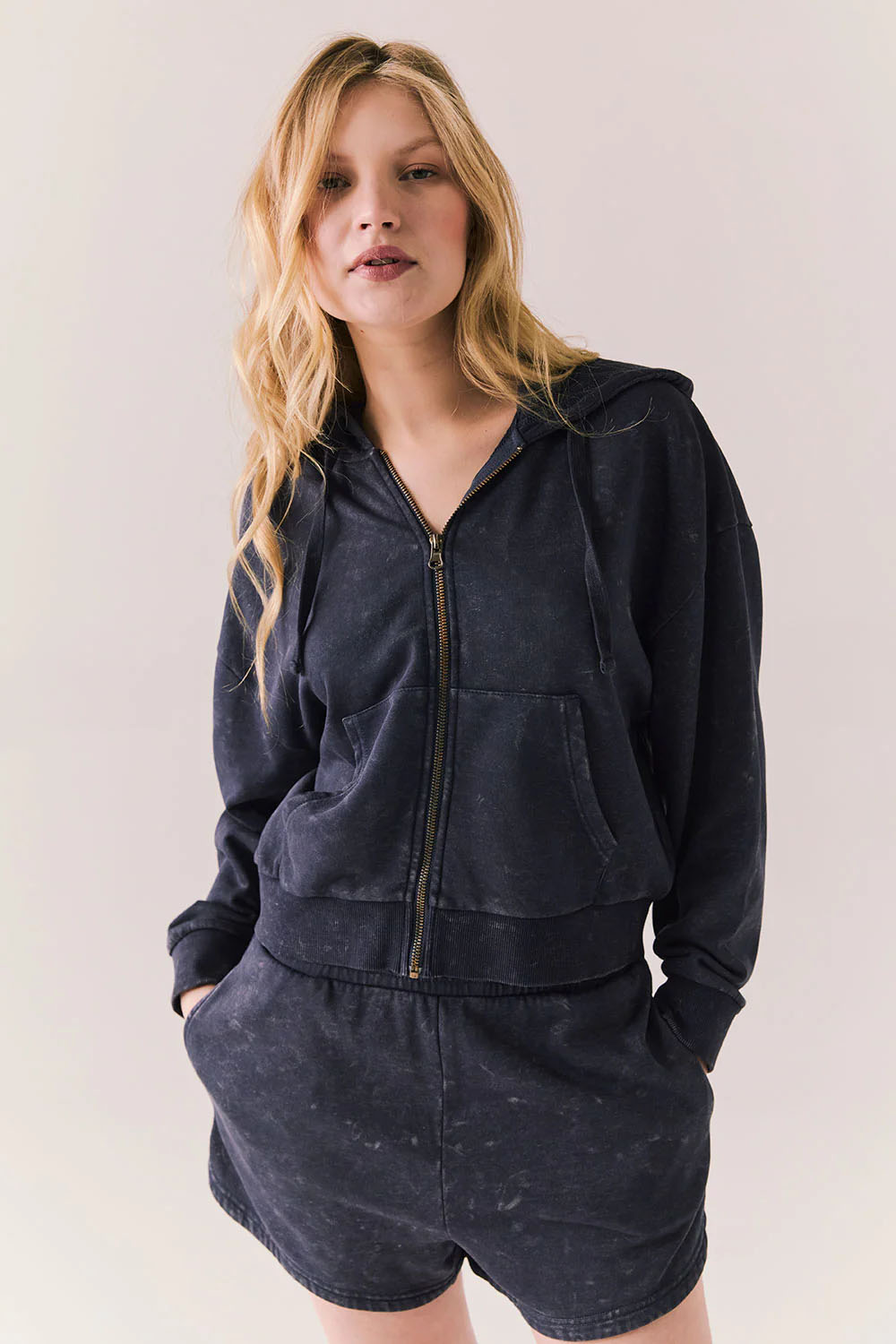 Chaser - Abilene Zip Up - Navy - Front