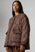 Finisterre - Oversized Quilted Jacket - Mocha - Front