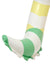 sunnylife GIANT INFLATABLE NOODLE Sorbet Stripe back