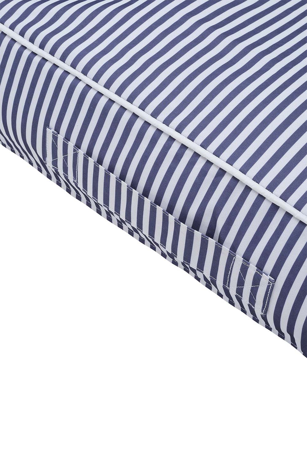 sunnylife LUXE LIE-ON LOUNGER Le Weekend Navy Stripe handle
