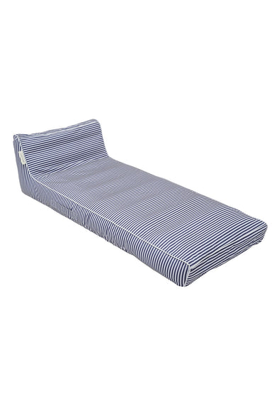 sunnylife LUXE LIE-ON LOUNGER Le Weekend Navy Stripe profile