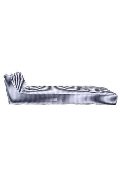 sunnylife LUXE LIE-ON LOUNGER Le Weekend Navy Stripe side