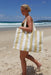 sunnylife carryall beach bag butternut model