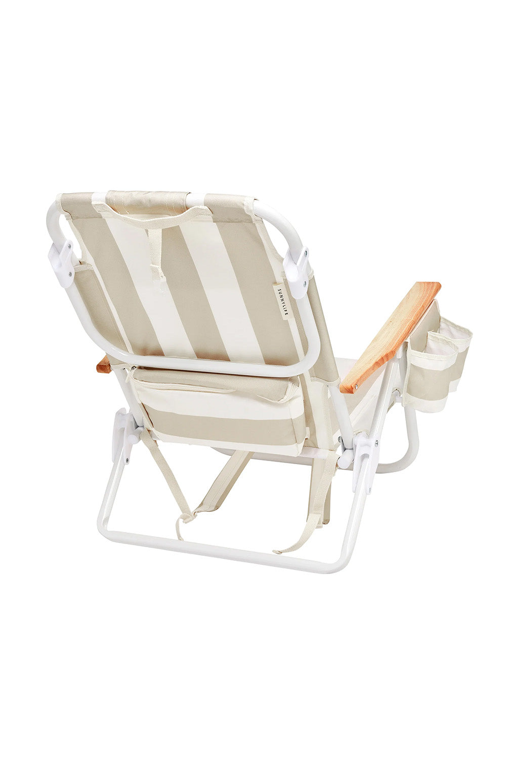 sunnylife deluxe beach chair oyster stripe back