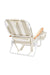 sunnylife deluxe beach chair oyster stripe back