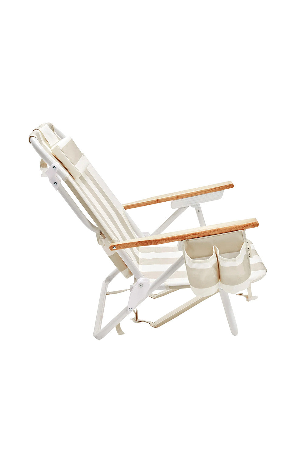 sunnylife deluxe beach chair oyster stripe side