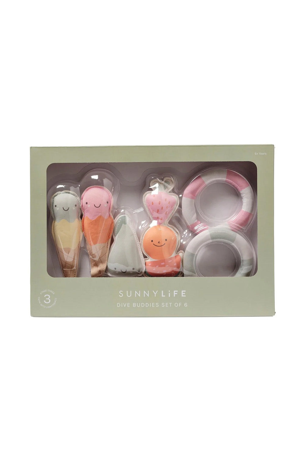 Sunnylife - Dive Buddies 6 Pack - Cotton Candy - Package