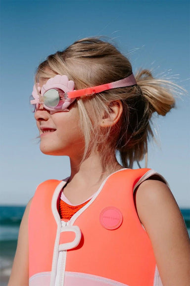 sunnylife kids swim goggles melody the mermaid model