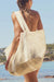 sunnylife mesh beach bag oyster cream model