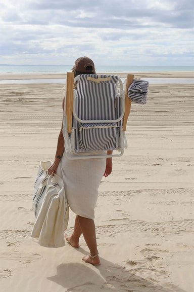 sunnylife resort luxe bech chair coastal blue model