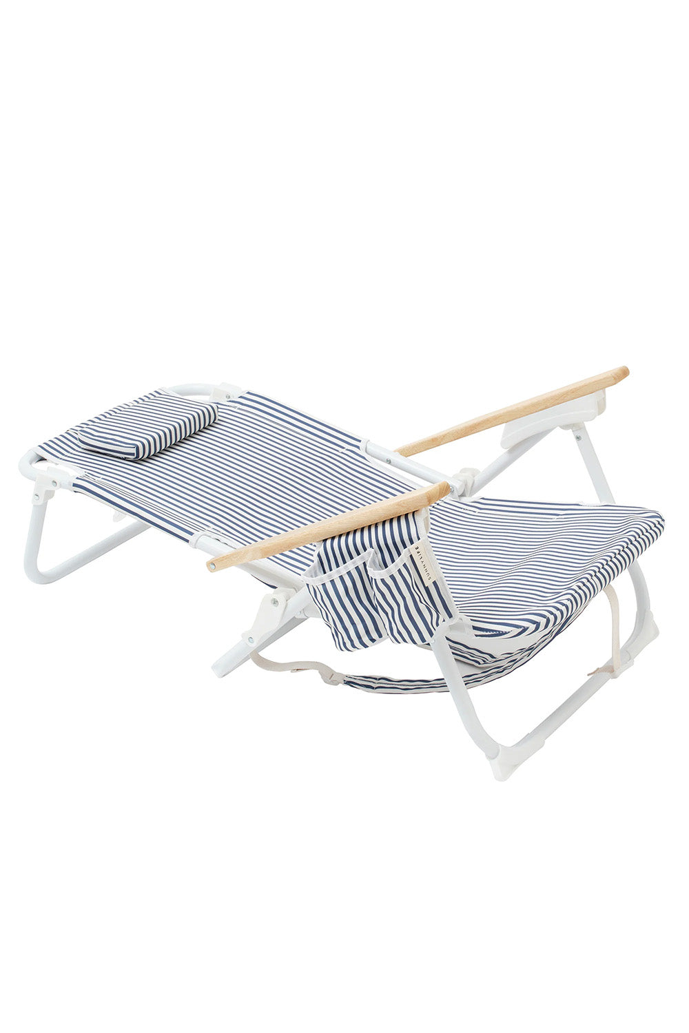 sunnylife resort luxe bech chair coastal blue reclined