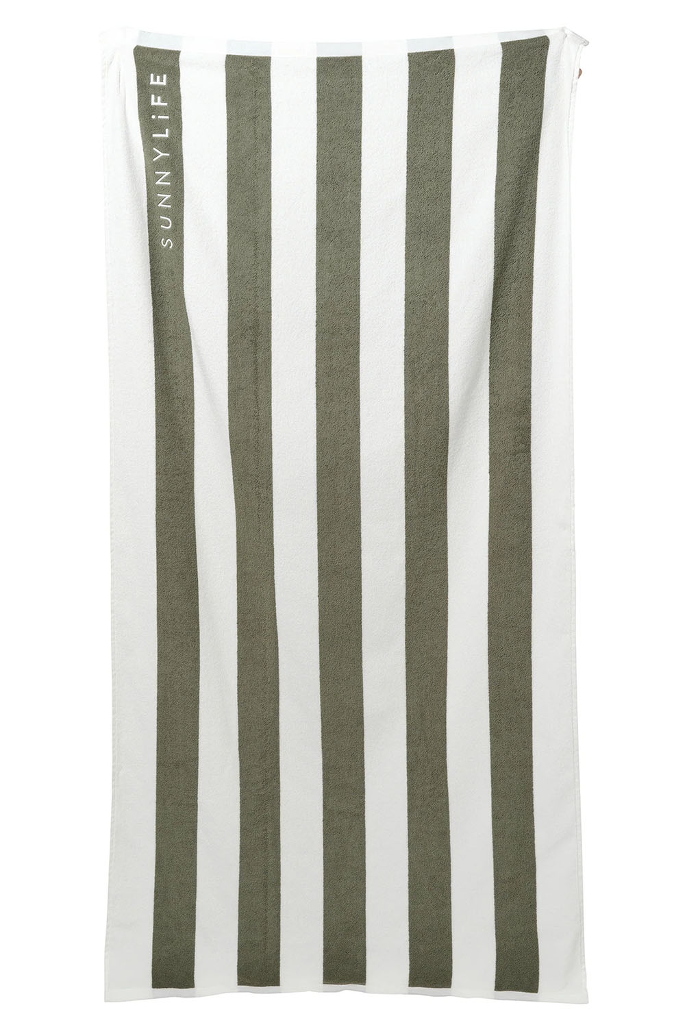 Sunnylife - The Luxe Towel - The Vacay Olive Stripe